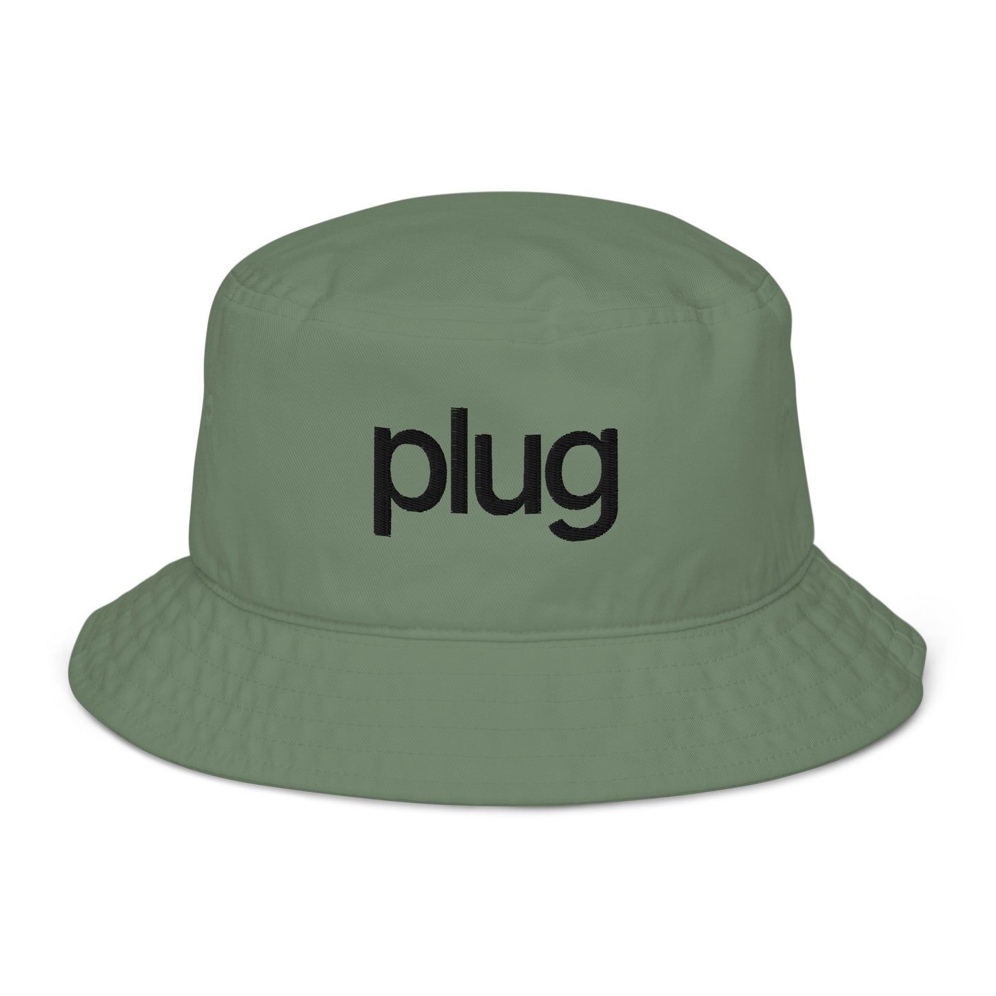Plug Bucket Hat Green (Embroidery)